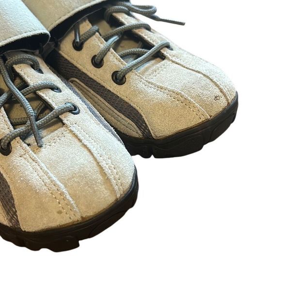 Shimano Mountain Bike Cycling Shoes Gray Lace Up Hook and Loop Strap - Picture 3 of 8